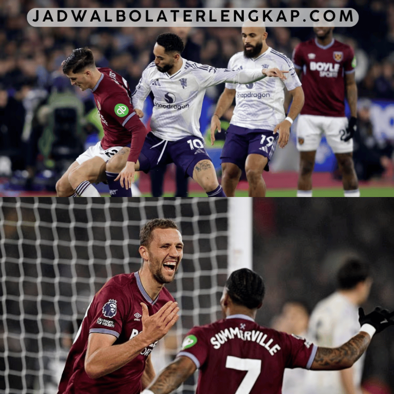 Hasil West Ham vs Man United Berakhir Imbang 1-1, King MU Belum Terkalahkan