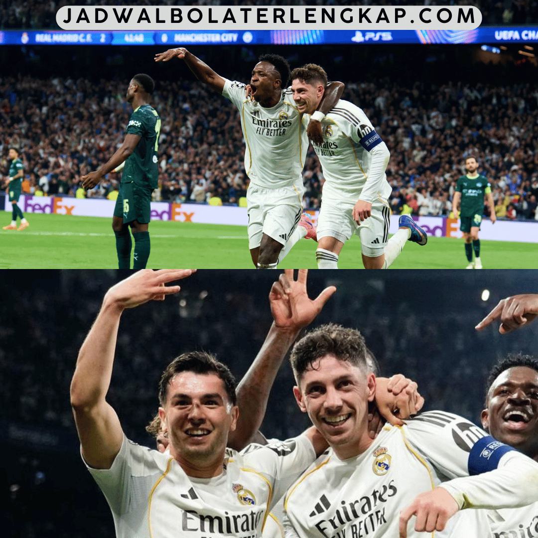 Hasil Pertandingan Real Madrid vs Manchester City